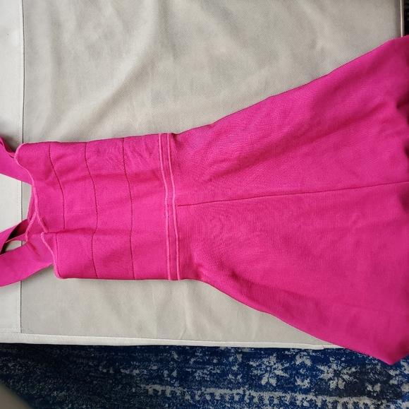 NWT Zara Pink Dress with Zig Zag Back - Picture 3 of 3
